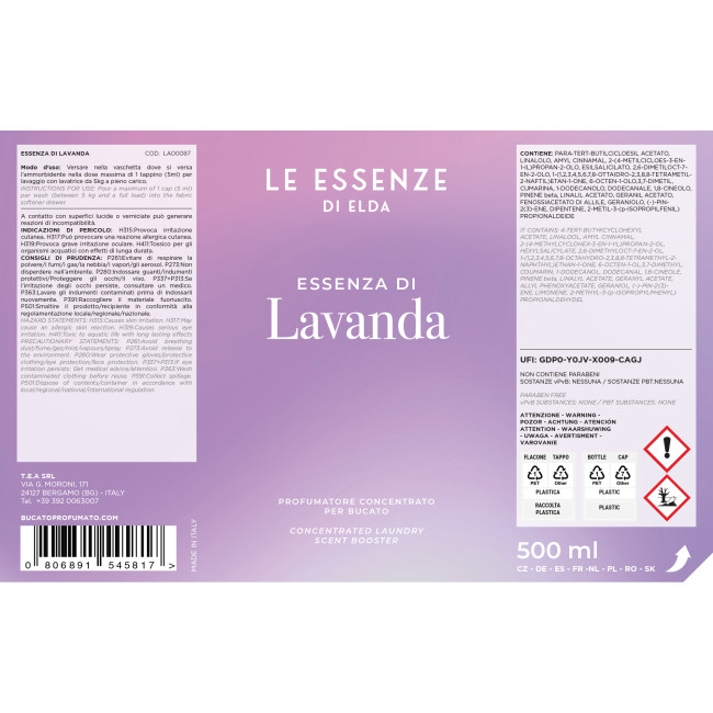 Esencia de Lavanda - Perfume de Lavandería 500ml