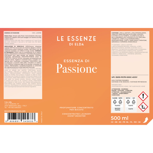 Lavandería perfumista: Esencia Passion - Le Essenza di Elda